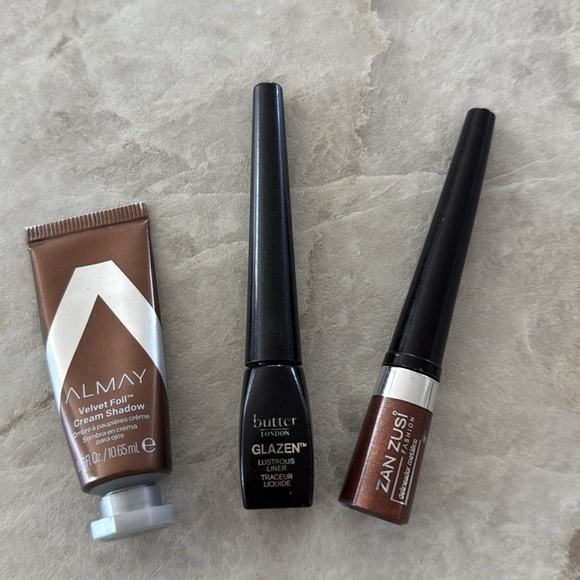 Fenty Beauty Snap Shadow Palette #5 Peach with Black and Brown Eye Liners Bundle - Picture 3 of 9